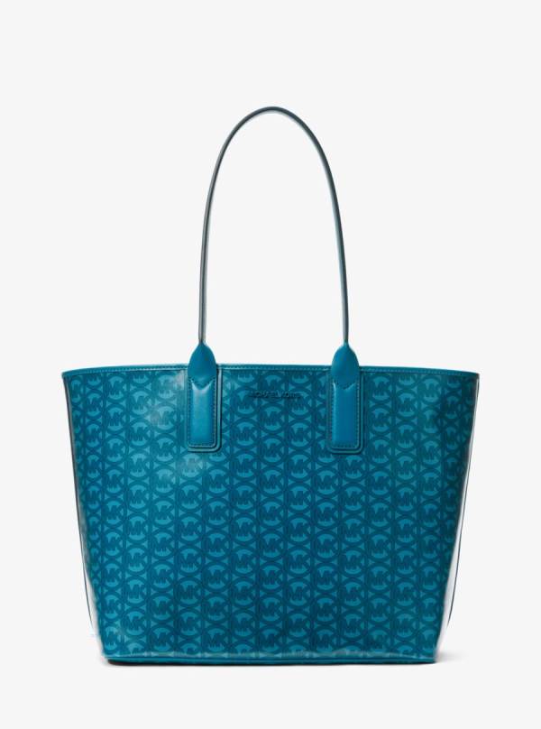 Damske Prenosná Taška Michael Kors Jodie Large Logo Jacquard Modre - Kabelky Michael Kors Lacne | CJWSA-3547